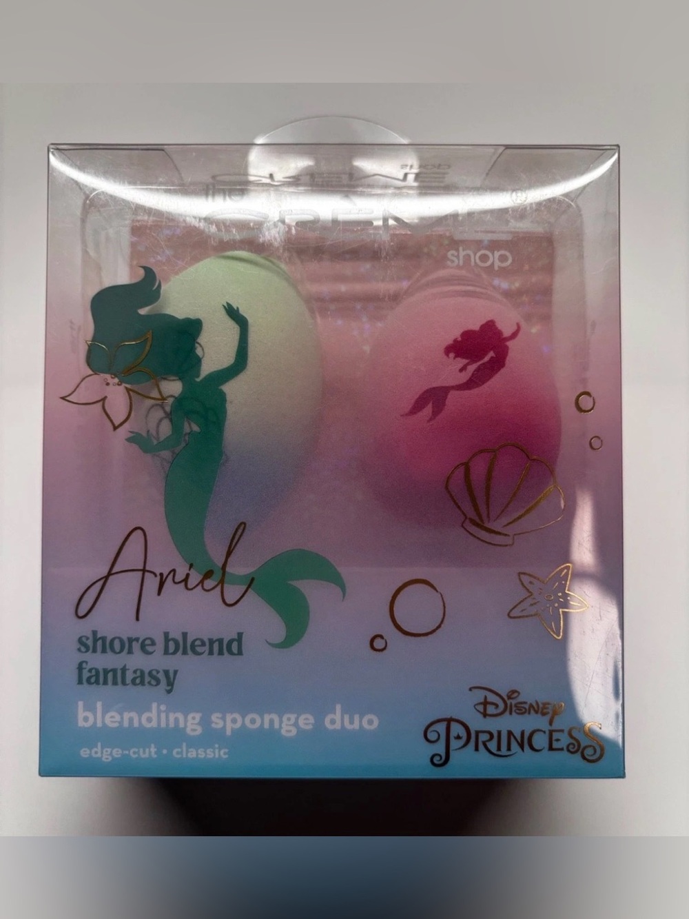 The Crème Shop Creme Ariel The Little Mermaid Blending Makeup Sponge Duo Set